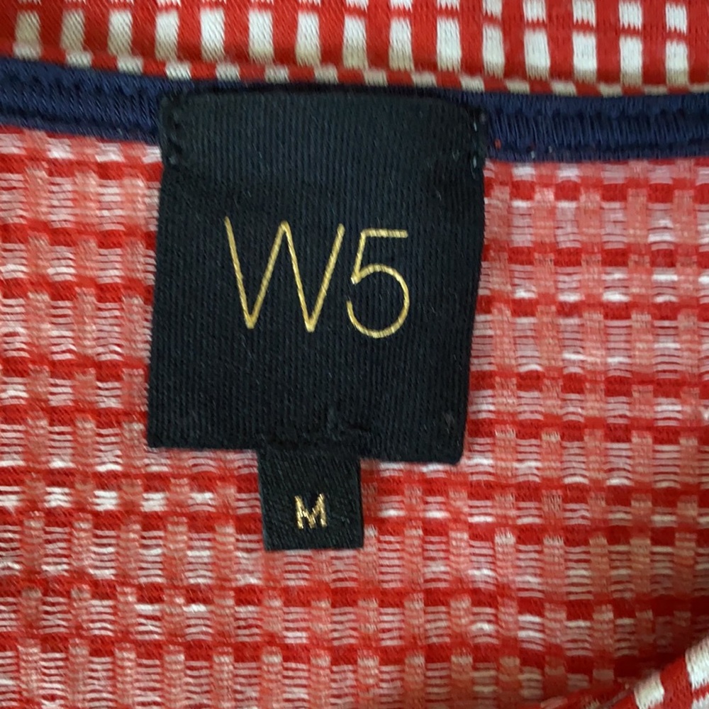 W5 Red/White Rouched Sleeve - Picture 7 of 8